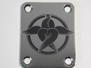 Fender Strat/Tele Neck Plate - 2124 Customs "Feather Star " - Picture 1 of 1