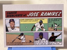 2022 Topps Heritage Jose Ramirez Comic Card Walmart Exclusive 1973 Topps Comics