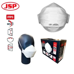 Damaged Box of x10 JSP Springfit 431ML FFP3 Disposable Fold Flat Face Mask - Picture 1 of 3
