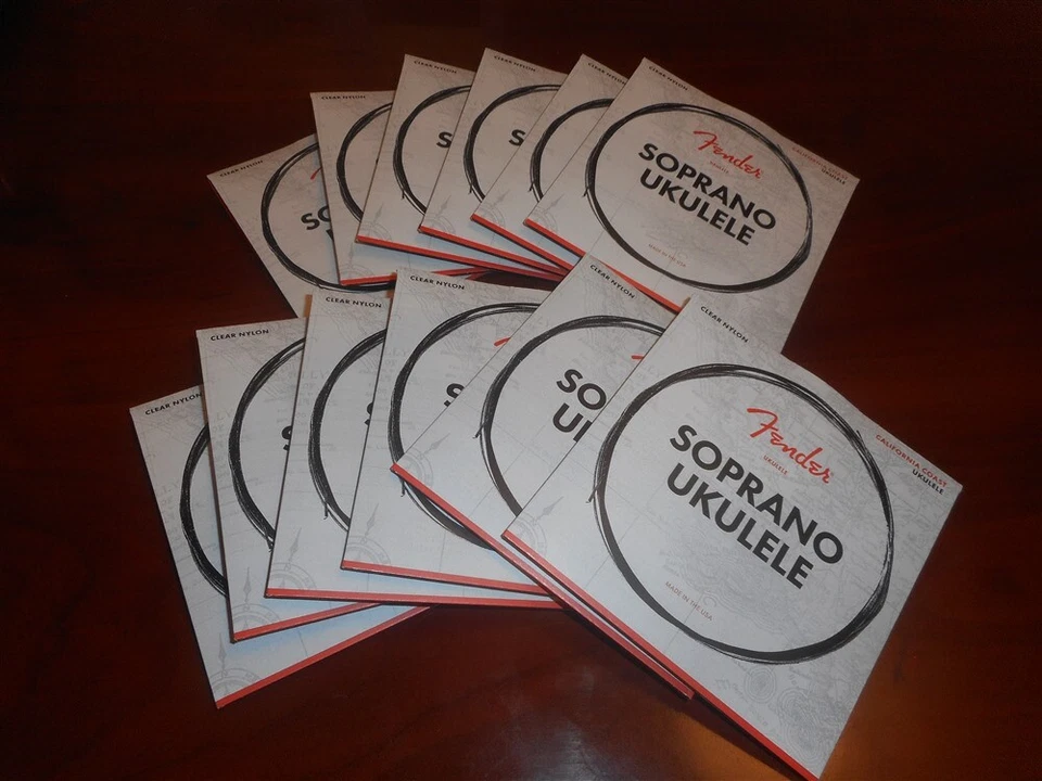 NEW 12 SETS! Fender California Coast Ukulele Strings - 073-0090-402 - Image 1 of 1