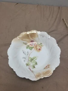 Vintage Leuchtenburg 9 1/4" Serving Bowl Floral - Picture 1 of 12