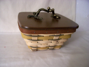 New ListingLongaberger 2011 Golden Fields Small Flare Basket Combo With Lid