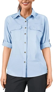 Women'S Hiking Shirts UPF50+ UV Protection Outdoor Shirt Quick Drying Casual Shi - Picture 1 of 12
