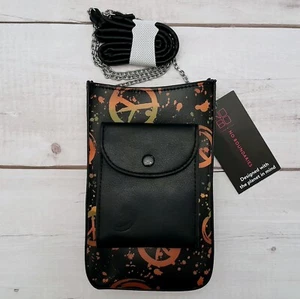 Womens Peace Crossbody Bag Phone Case NWT - Picture 1 of 14