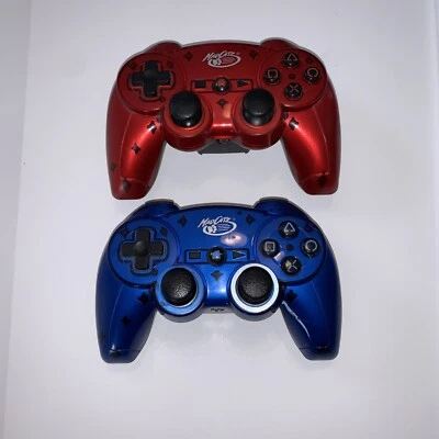 Mad Catz Wireless Controller For PlayStation 3 PS3 (2) Red and Blue - Image 1 of 2