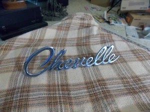 Vintage CHEVELLE Chevrolet CHEVY Chrome Emblem 5 7/8" VG ! - Imagen 1 de 4