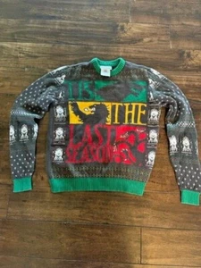 Game of Thrones Tis The Last Season Christmas Sweater Size - Picture 1 of 3