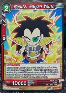 Raditz, Saiyan Youth "Red" BT11-005 Dragon Ball Super Card - Picture 1 of 2