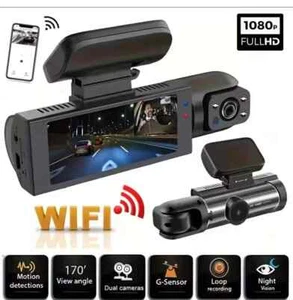 1080P WIFI Dual camera Dash Cam for cars, Front And Inside,car camera with IR - Picture 1 of 5