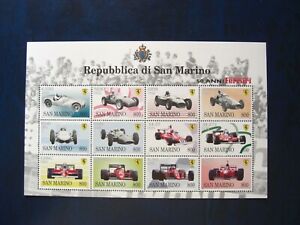 Rep.San Marino 1998  "50 Anni di Ferrari" Minifoglio di 12 valori  MNH**