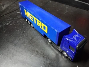Modellino camion tir truck METRO Mercedes rimorchio die-cast A2 - Foto 1 di 5