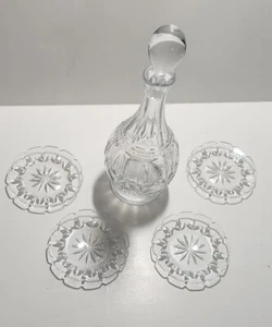 ROYAL LIMITED OIL DIPPING SET, CRYSTAL 6 PIECES, STYLE 43858 - CZECH REPUBLIC - Picture 1 of 7