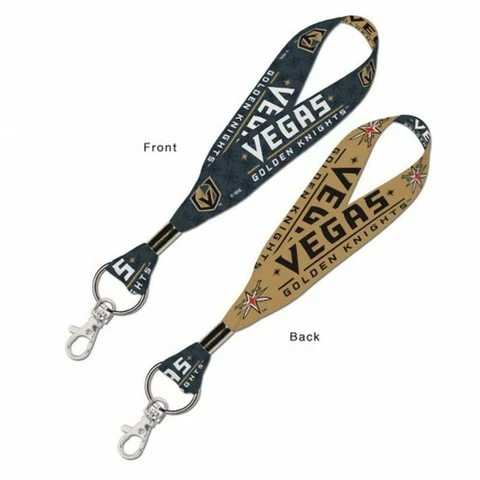 Vegas Golden Knights 1 Inch Key Strap (NEW) Key Chain Keychain ID NHL Lanyard Cover
