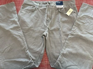Old Navy Men’s Gray Straight Fit Casual Khaki Pants 34x34 NWT!!! - Picture 1 of 5