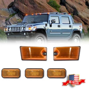 Amber Lens Front Top Roof Cab Marker Light Housing For Hummer H2 / SUT 2003-2009 - Picture 1 of 11