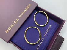 monica vinader Siren Muse medium Hoop Earrings 18k Gold Vermeil RRP £150