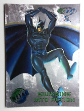 Batman Forever METAL Silver Flasher Card 8 SWINGING INTO ACTION