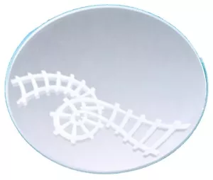 VTG Swarovski Crystal Train Track Display Mirror (for Mini Train?) Retired MINT - Picture 1 of 1
