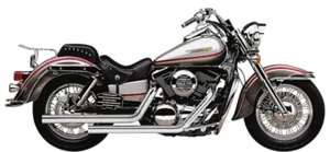 Cobra Dragsters Exhaust System for 96-08 Kawasaki VN1500 Vulcan - Chrome - 4619T - Picture 1 of 1