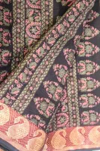 Envoltura de sari indio vintage de algodón puro pareo estampado sari étnico textil PCS5183 - Imagen 1 de 9