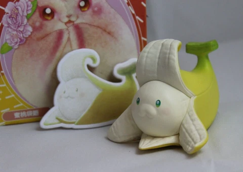 Dodowo Fruit Fairy Series 1 Banana Kawaii Food Animal Collectible PVC Figure Cover