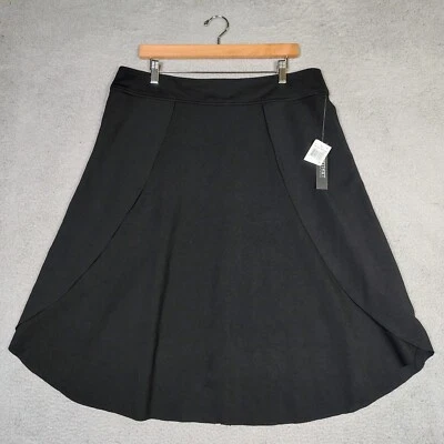 Context Exclusively At Lord And Taylor Skirt Women 14 Black Vintage Modest NWT - Image 1 of 4