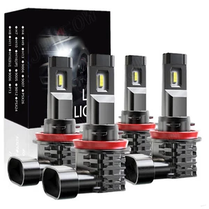 For Freightliner Cascadia 2008-2016 6000K H11 LED Headlights Bulbs High/Low Beam - Picture 1 of 10