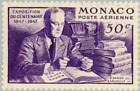 Monaco #YTPA22 Mint 1947 Roosevelt US Stamp Centennial [C16 Mi332 SG337]
