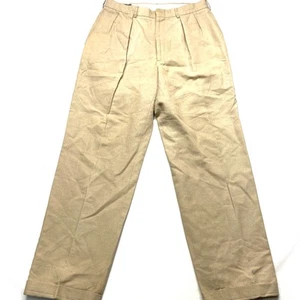 Pantalones de Colección Polo Ralph Lauren 47% Mezcla de Lino Para Hombre 31 X 32 Plisados Puños - Imagen 1 de 20