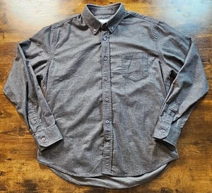 Ash & Erie Shirt Men's Size Medium Standard Gray Slim Fit Button Up Long Sleeve - Picture 1 of 5