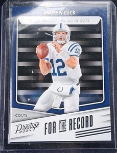 2024 Panini Prestige - For the Record Andrew Luck #FR-AL Colts Quarterback  - Picture 1 of 1