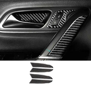 Real Carbon Fiber 2012~2017 Interior Door Armrest Cover Trim For Volkswagen CC - Picture 1 of 6