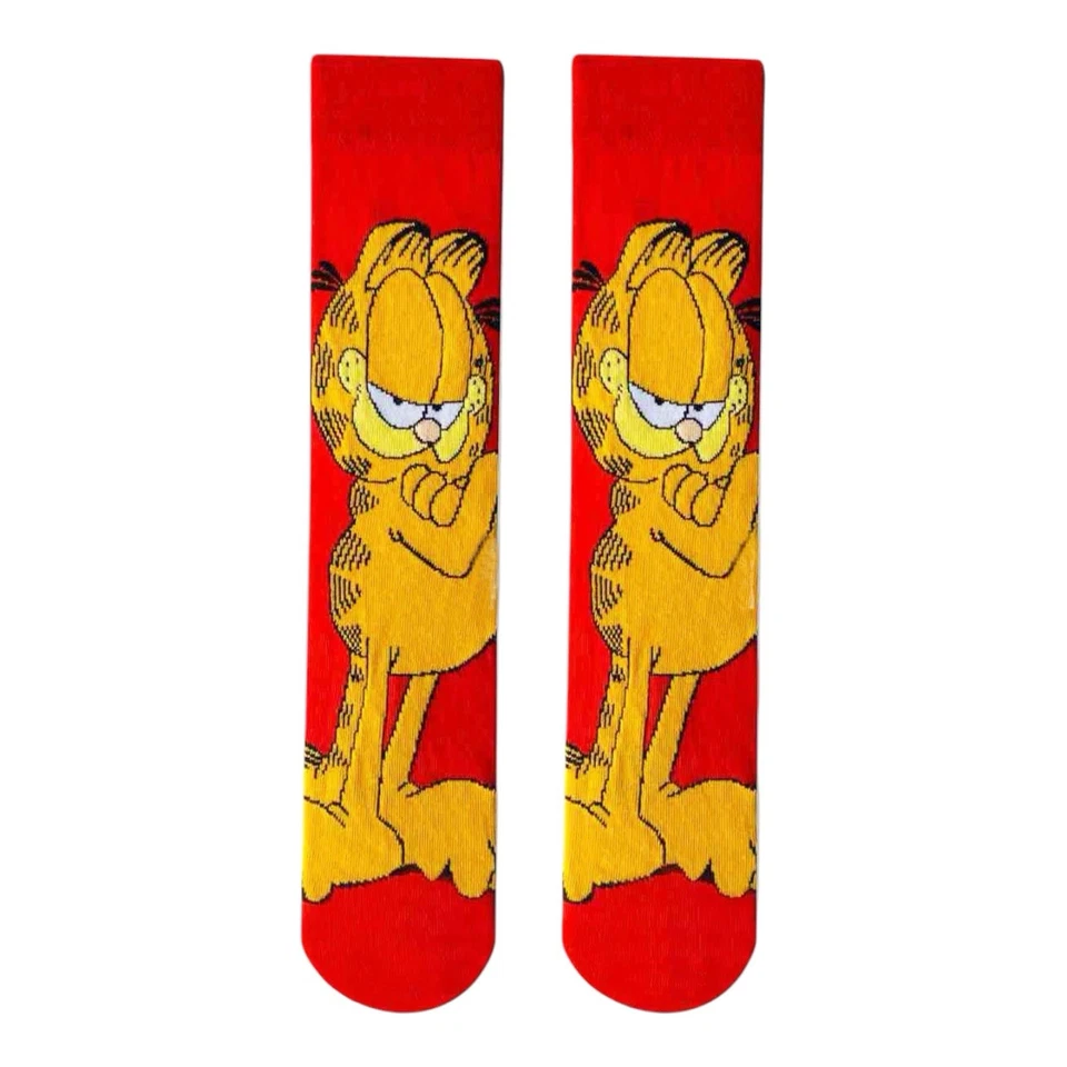 Garfield  Cartoon Characters Funny Socks Novelty Gifts Cute Unisex Socks - Image 1 of 1