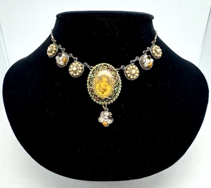 Lovely Michal Negrin Choker Necklace With Colors Crystals. - Picture 1 of 10