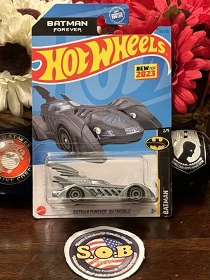 Hot Wheels Batman Forever Batmobile Gray Diecast Sealed NM Condition - Image 1 of 4