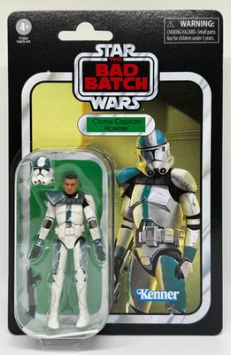 Star Wars Colección Vintage CLONE CAPTAIN HOWZER 3.75" Figura Bad Batch F7326 Foto 1 de 2