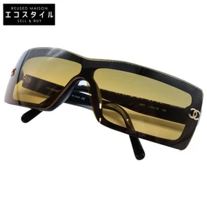 CHANEL 5067 Square Shape Sunglasses 125 c.501 18 Black Brown for Women - Picture 1 of 10