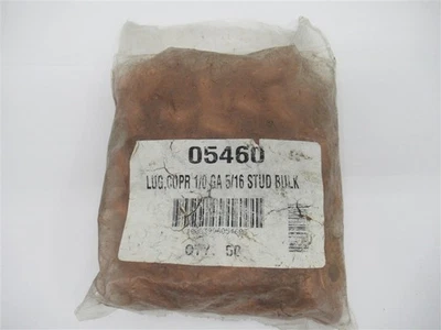 05460, tacos de cobre, 1/0 Ga., perno prisionero de 5/16" (PK 50) Foto 1 de 2