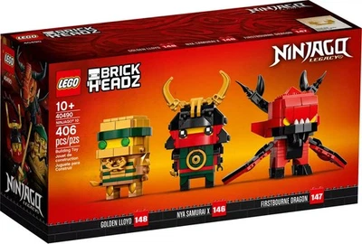 LEGO Ninjago Ninjago 10 BrickHeadz Set (40490) Foto 1 de 3