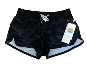 Vuori NWT Clementine Shorts Lined Black Camo Running Shorts Women’s Size Small - Picture 1 of 6