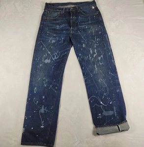 Levi's 501XX LVC Selvedge Sample Jeans Men's 32x32 Blue Denim Deep Space Big E - Picture 1 of 20
