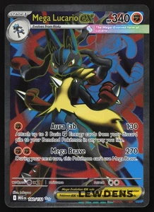 Mega Lucario ex - 160/132 - Full Art Ultra Rare - Mega Evolution - Pokemon Card - Picture 1 of 2