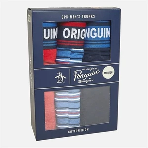 Original Penguin 3-Pack Boxer Trunks – Comfortable, Stylish Men’s Underwear - Picture 1 of 7