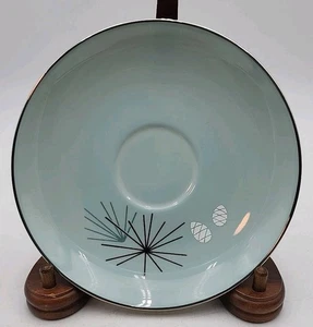 Franciscan Silver Pine, Atomic, Pine Cones, MCM: 6" Diameter Saucer (s) Only - Picture 1 of 5