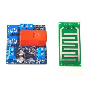 Sensore pioggia acqua anti allagamento multiuso 12V DC relè 16A 230V piastrina - Foto 1 di 11