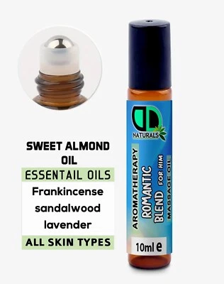 DD TECK Aromatherapie Romantische Mischung Massage Rollerball - Stressabbau 10 ml UK