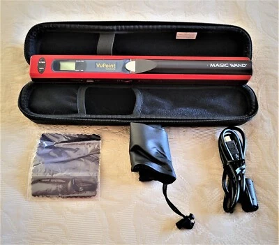 Handheld Scanner - VuPoint Magic Wand PDS-ST415-VP + Case, Cables, microSD card - Image 1 of 4