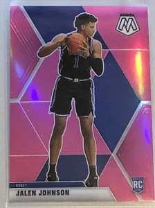 JALEN JOHNSON #263 2021 Panini Chronicles Selecciones de draft ROSA MOSAICO RC HALCONES Duque - Imagen 1 de 1