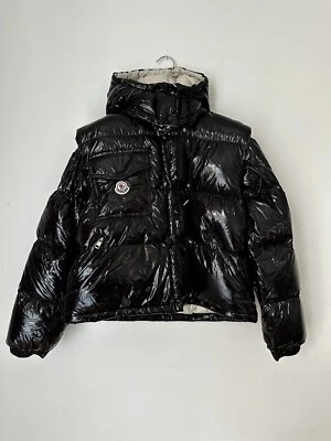 Moncler Women's Karakorum Short Down Vest Jacket Size 0 Extra-Small $2,295 Black - Image 1 of 4