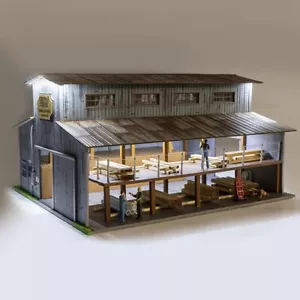 MENARDS CRIPPLE CREEK LUMBER YARD BUILDING! O GAUGE O SCALE TRAIN LAYOUT SCENERY - Picture 1 of 11
